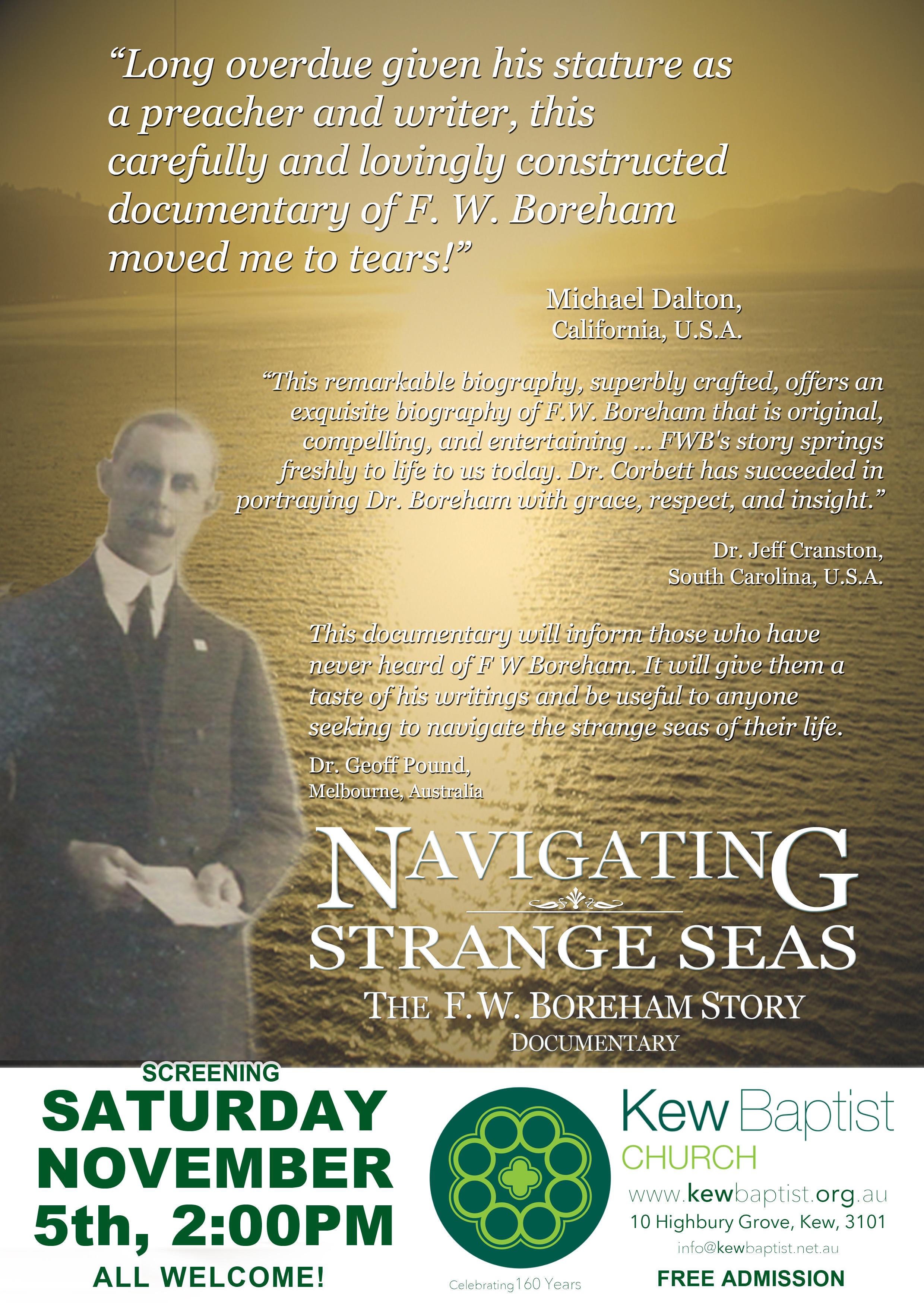 Screening At Kew Baptist, November 5th 2016