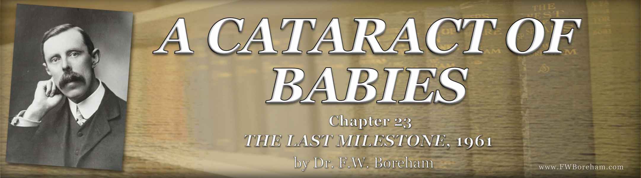1961, The Last Milestone, Chapter 23 - A CATARACT OF BABIES