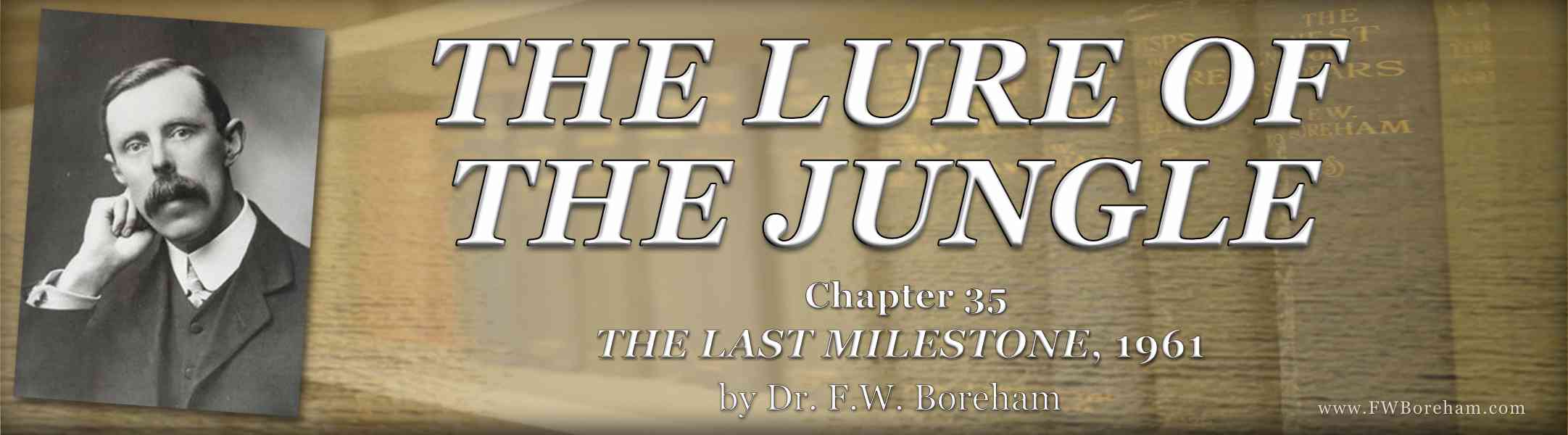 1961, The Last Milestone, Chapter 35 - THE LURE OF THE JUNGLE